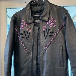 Women’s leather motorcycle chaps